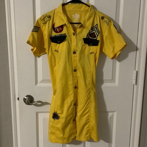 Halloween costume Military Woman Solider Mini dress stretch Space Force/Army XL - Picture 1 of 7